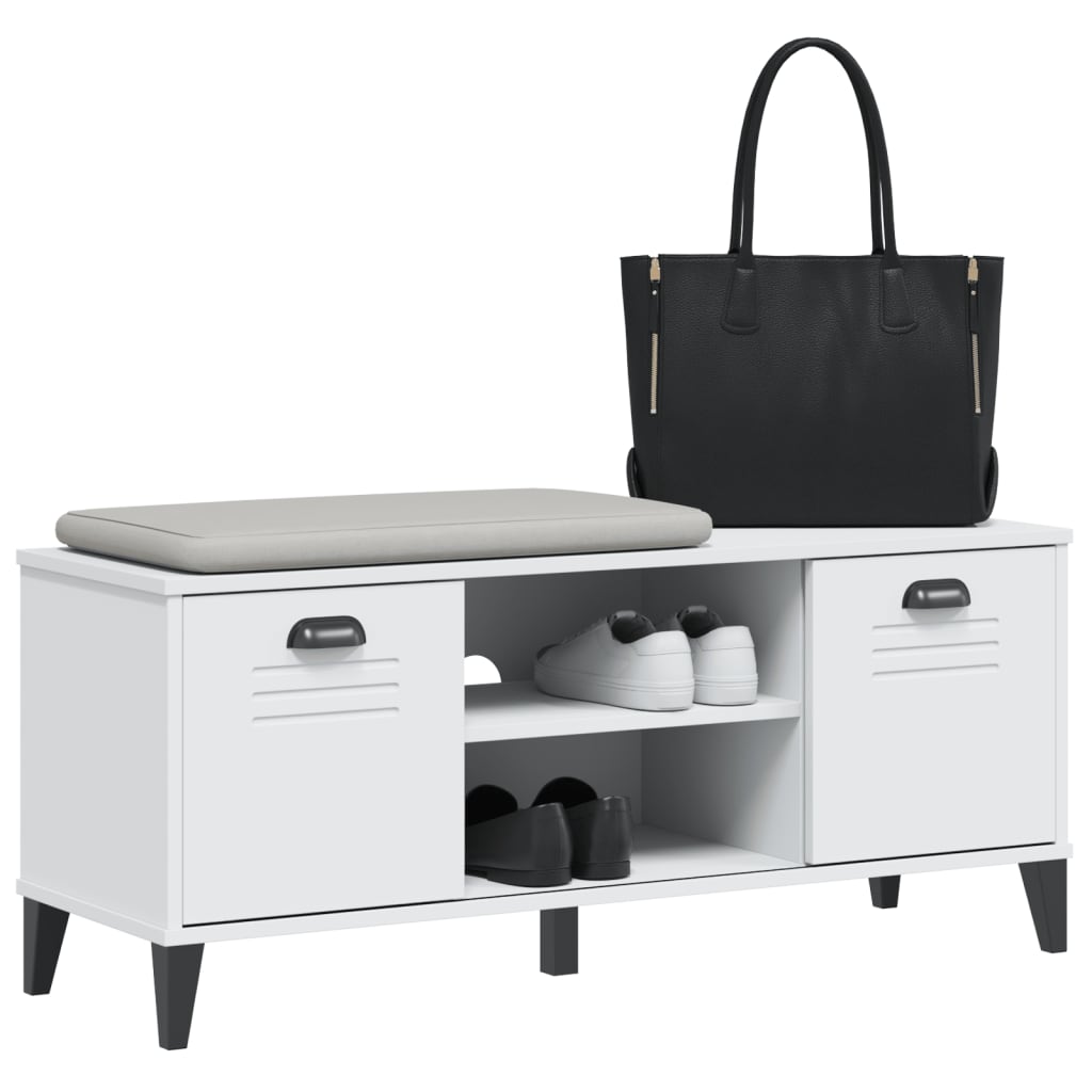 Sapateira viken 106x35x45 cm derivados de madeira branco
