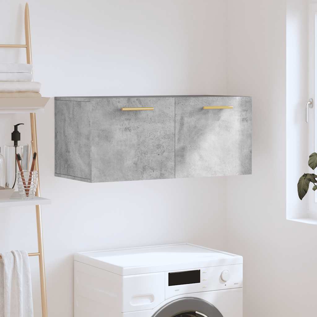 Armário parede 80x36,5x35 cm derivados madeira cinzento sonoma