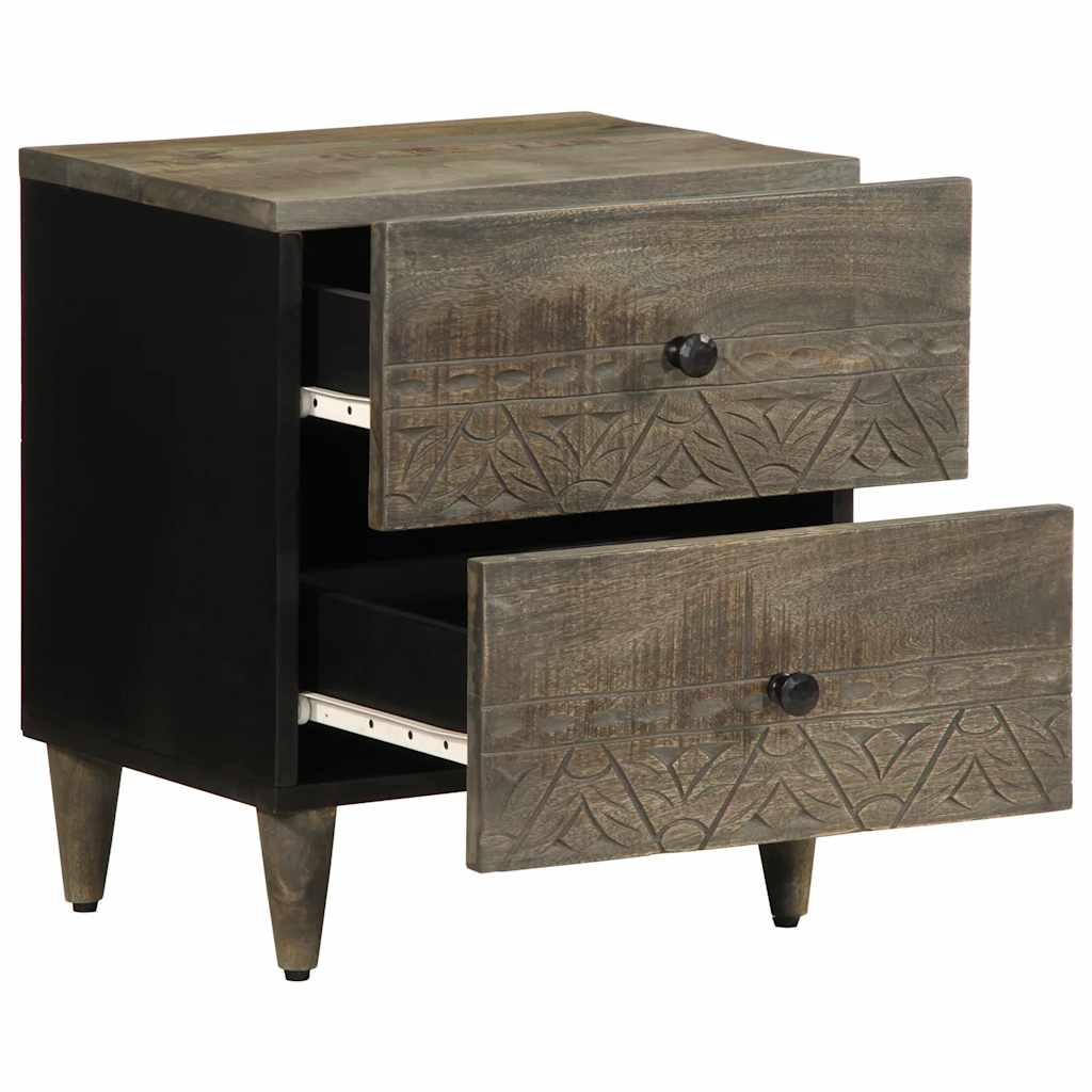 Mesas de cabeceira cinzento claro 2 pcs 40x33x46 cm