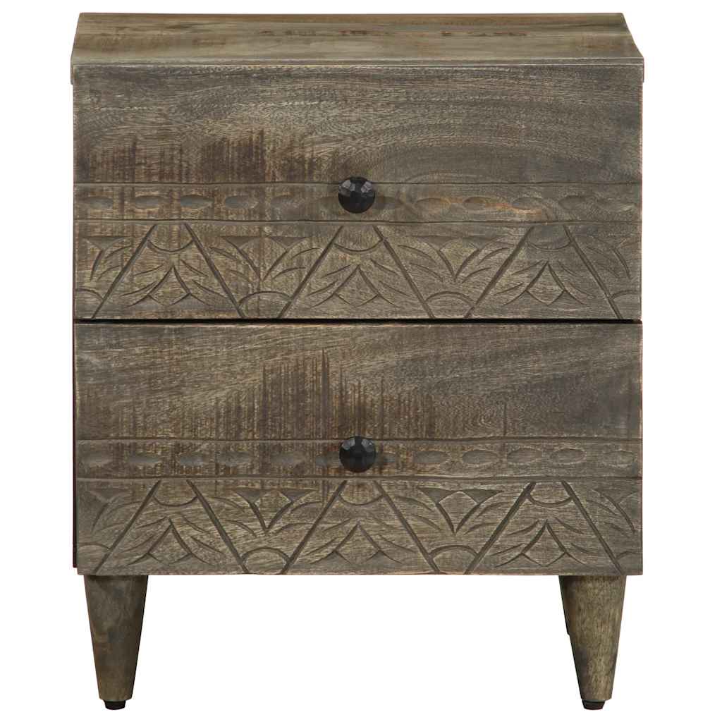 Mesas de cabeceira cinzento claro 2 pcs 40x33x46 cm