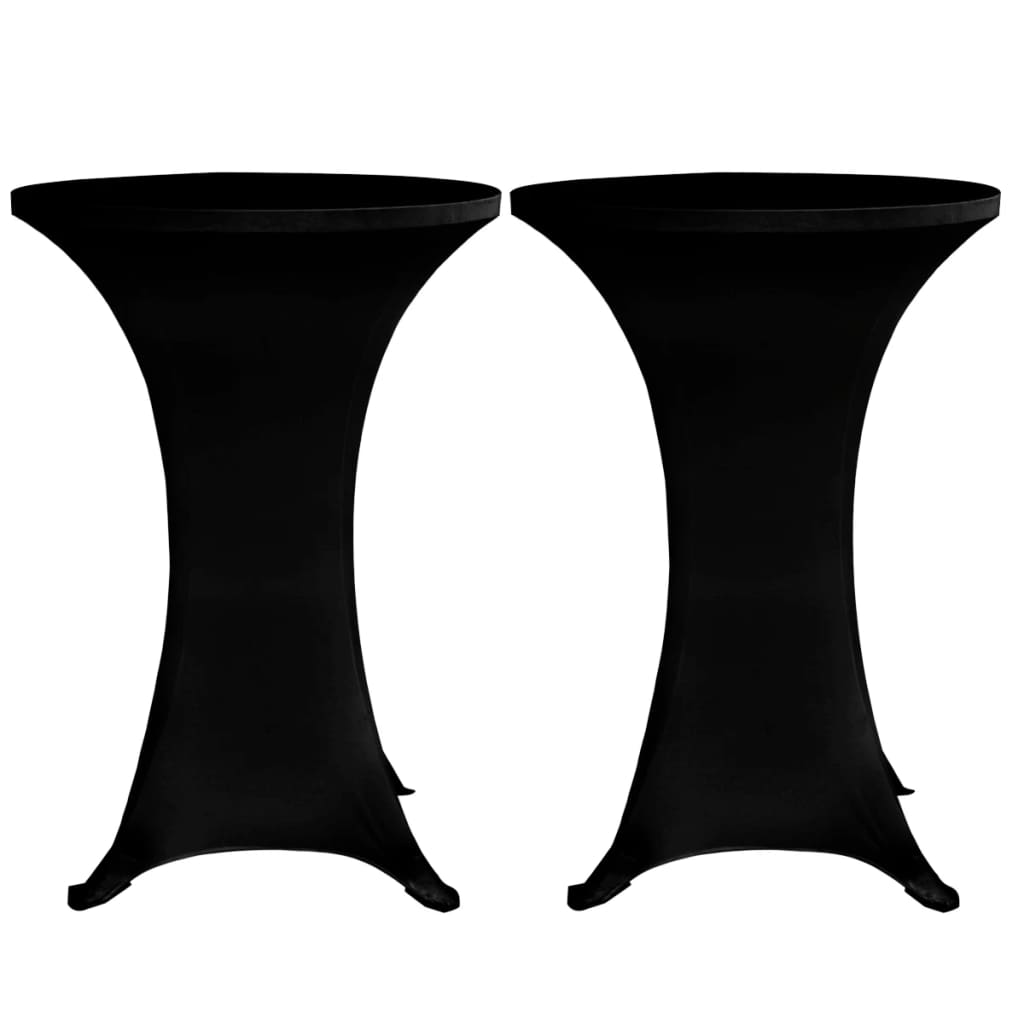 Capa para mesa de pé elástica ø70 cm 4 pcs preto