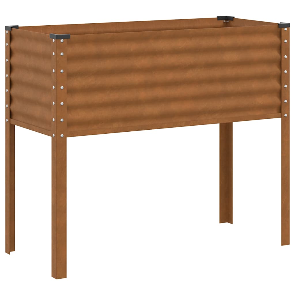 Vaso de jardim 100x45x90 cm aço resistente às intempéries