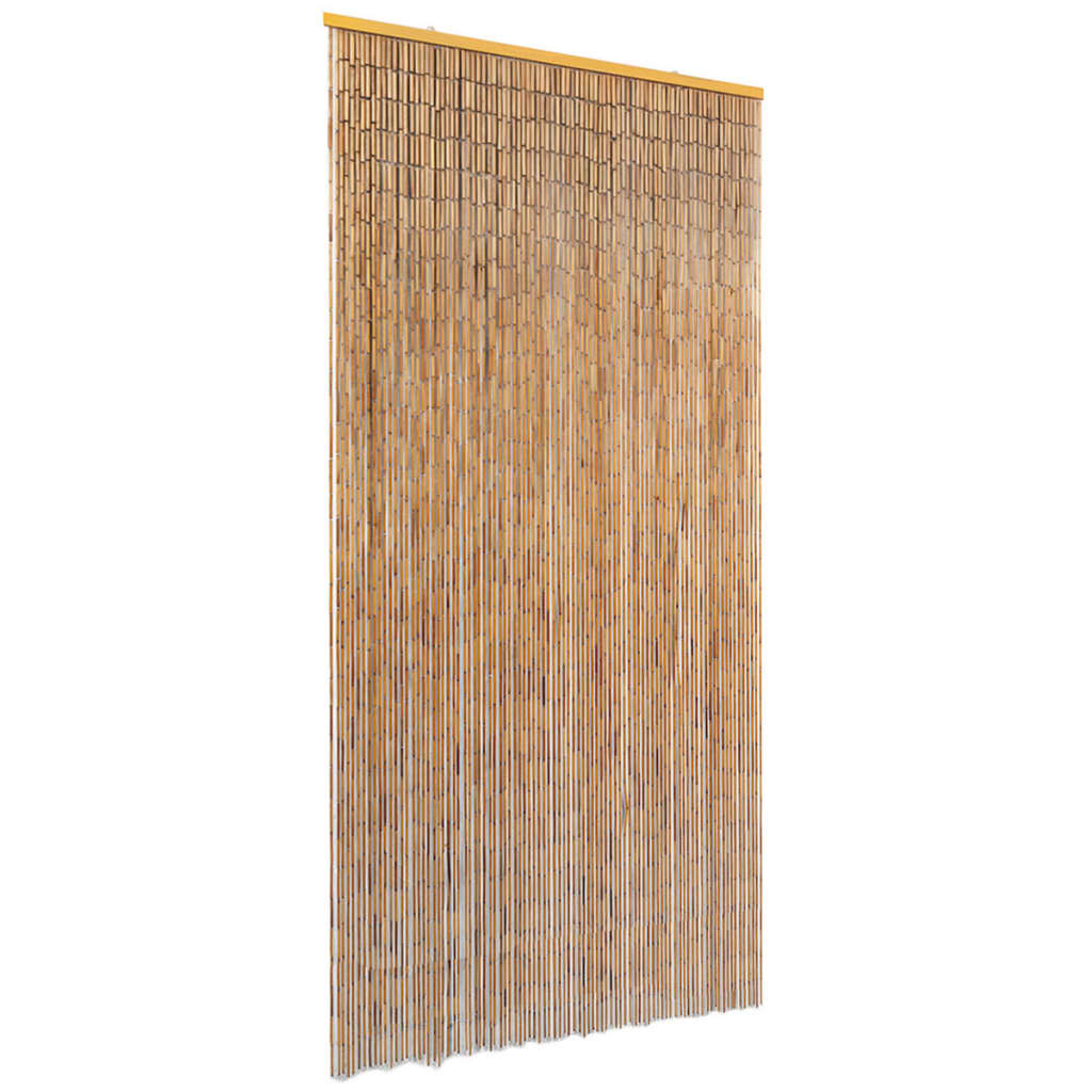Cortina de porta anti-insetos em bambu 90x220 cm