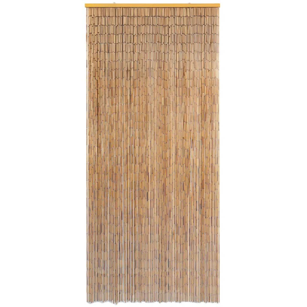 Cortina de porta anti-insetos em bambu 90x220 cm