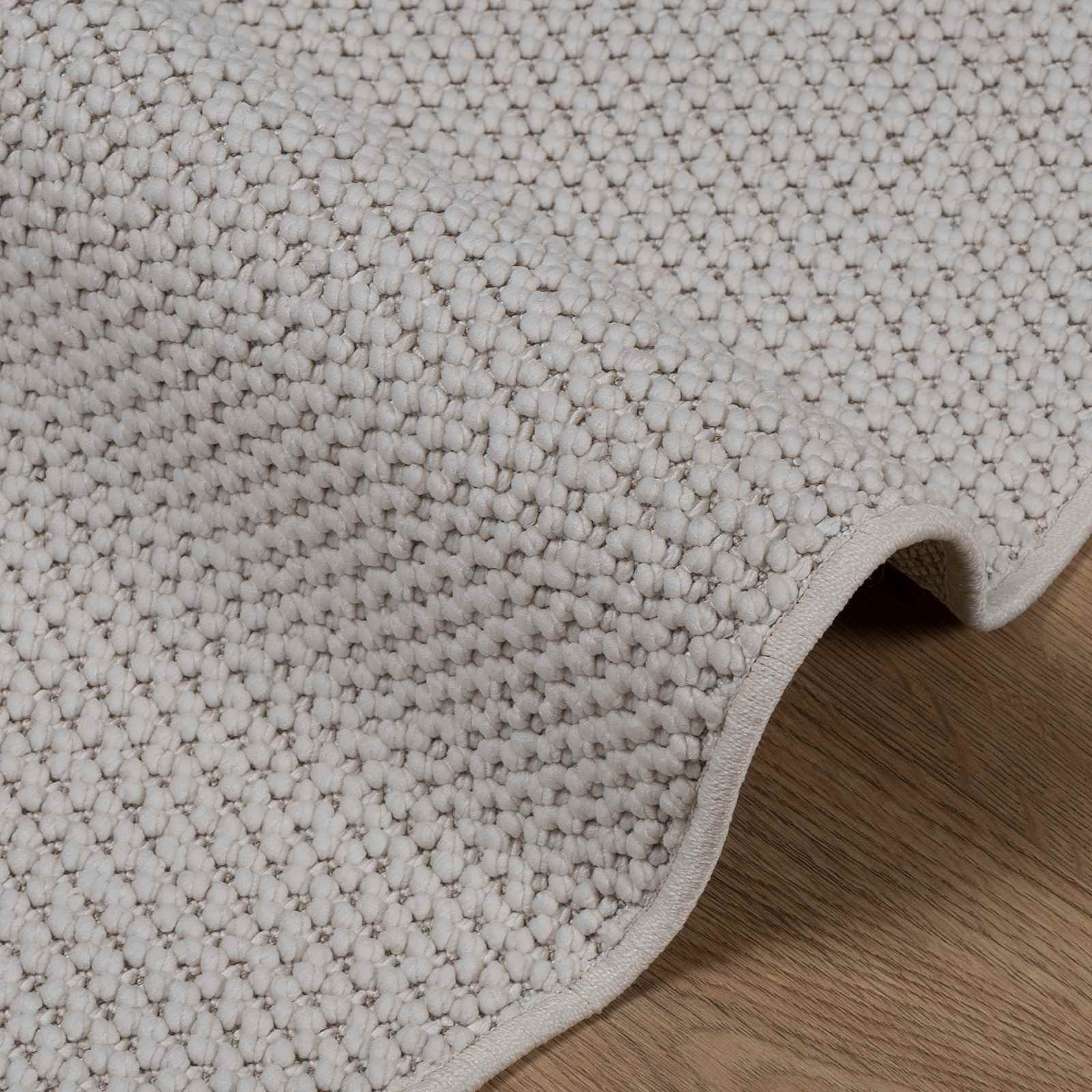 Tapetes de área redondo lugo creme ø 160 cm poliéster