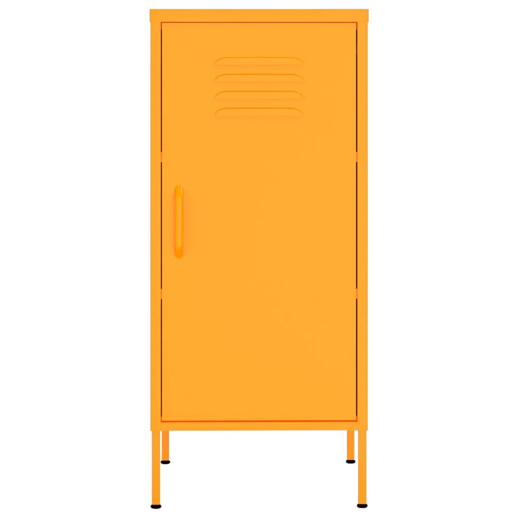 Armário de arrumação aço 42,5x35x101,5 cm amarelo mostarda
