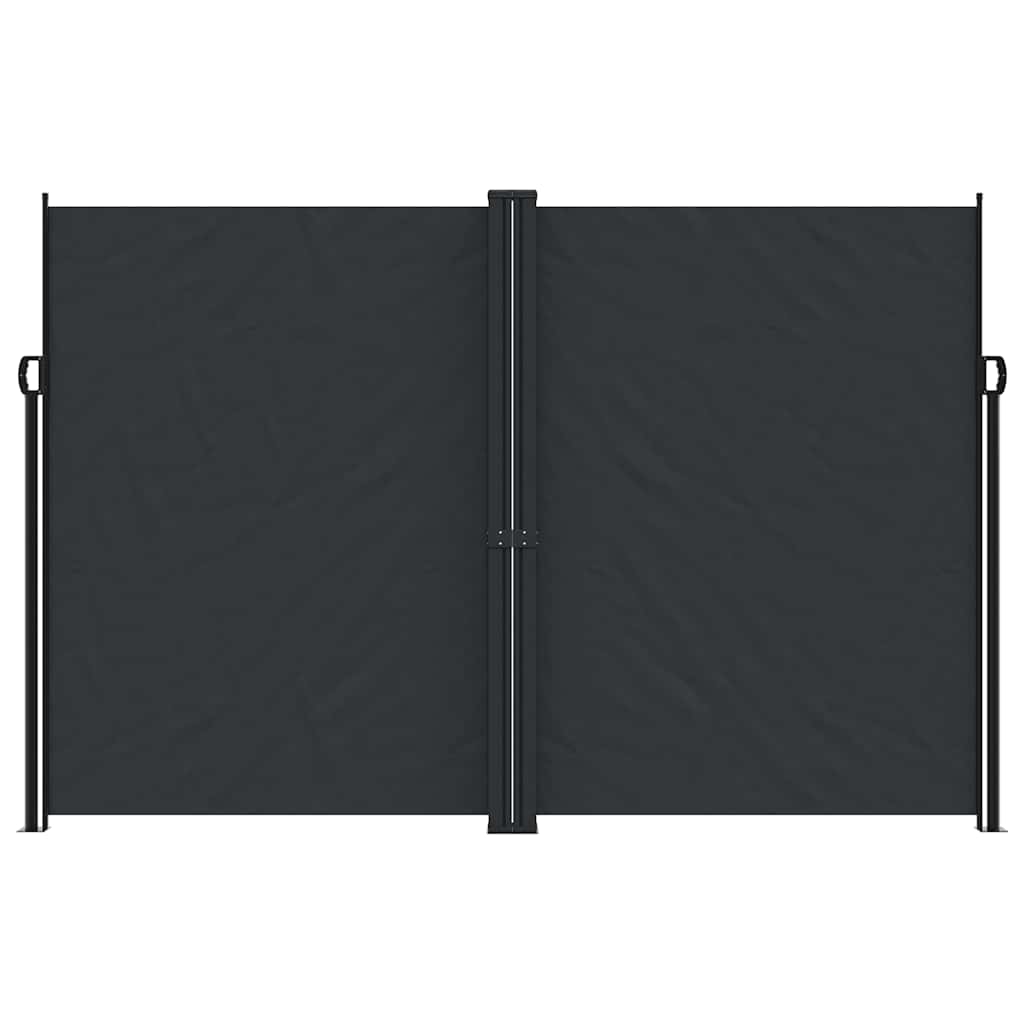 Toldo lateral retrátil 220x1200 cm preto