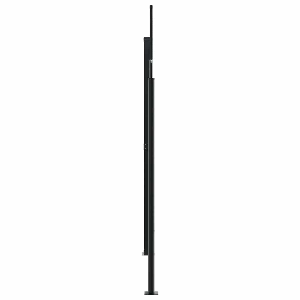 Toldo lateral retrátil 220x1200 cm preto