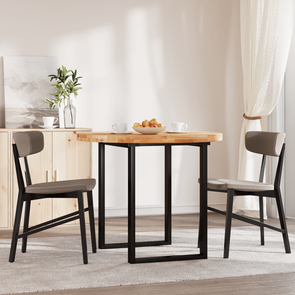 Tampo de mesa redondo ø90x4 cm madeira de acácia maciça