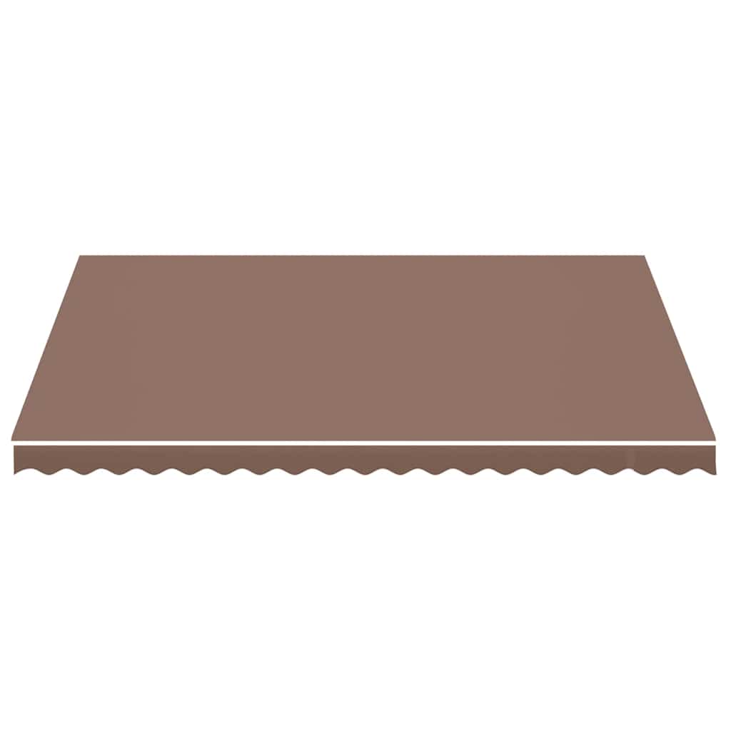 Tecido de substituição para toldo castanho 450x350 cm poliéster