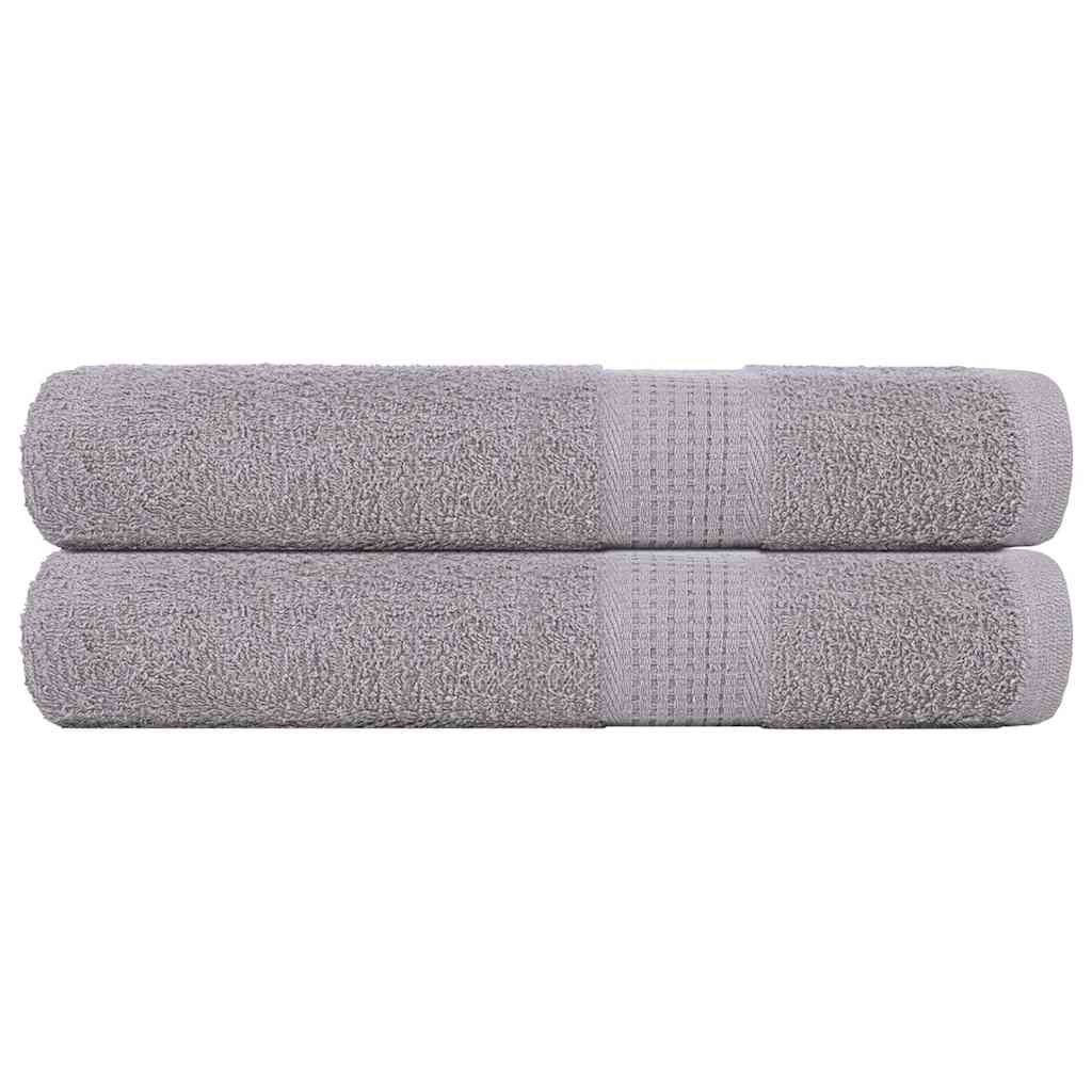 Toalhas frogn 2 pcs 100x200 cm 360 g/m² cnzento