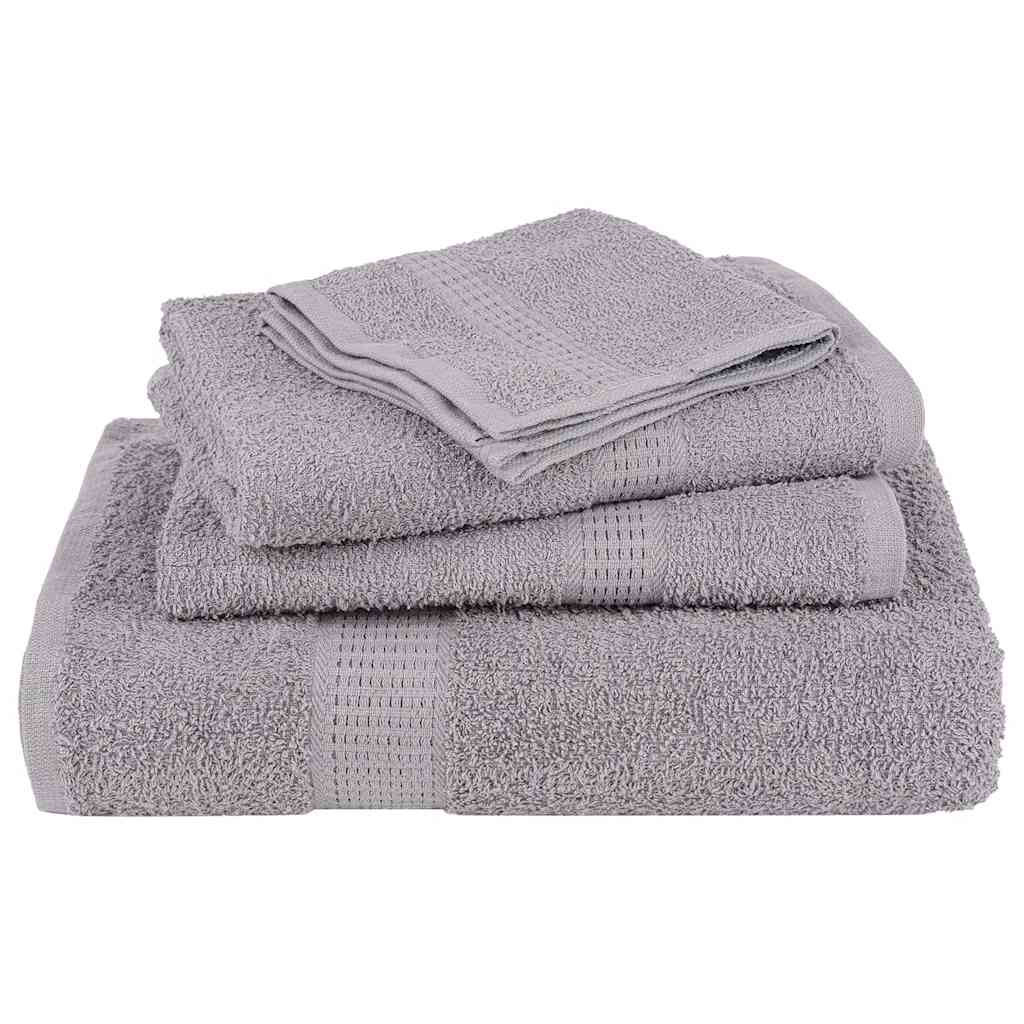 Toalhas frogn 2 pcs 100x200 cm 360 g/m² cnzento