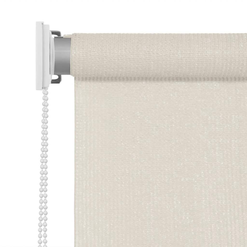 Estore de rolo para exterior 125 (l) x 230 (a) cm creme