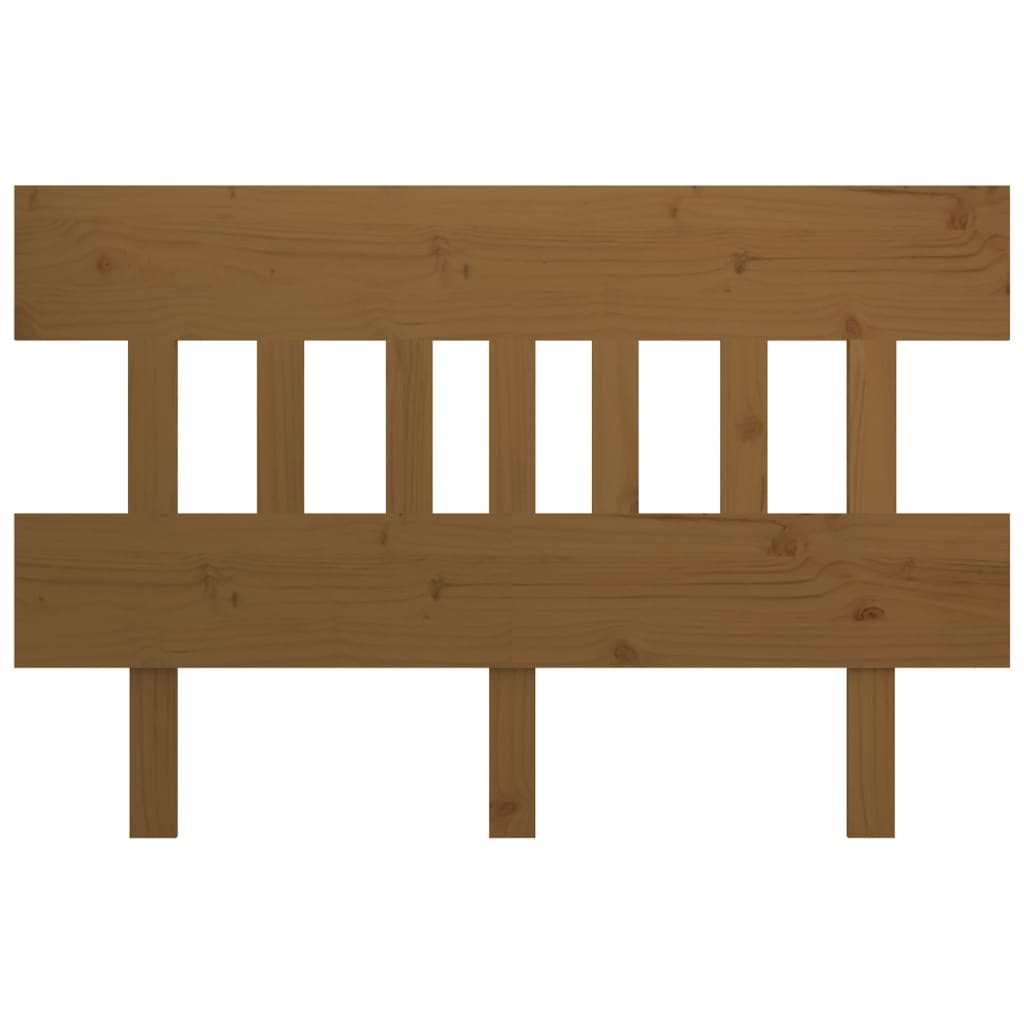 Cabeceira de cama 203,5x3x81 cm pinho maciço castanho mel