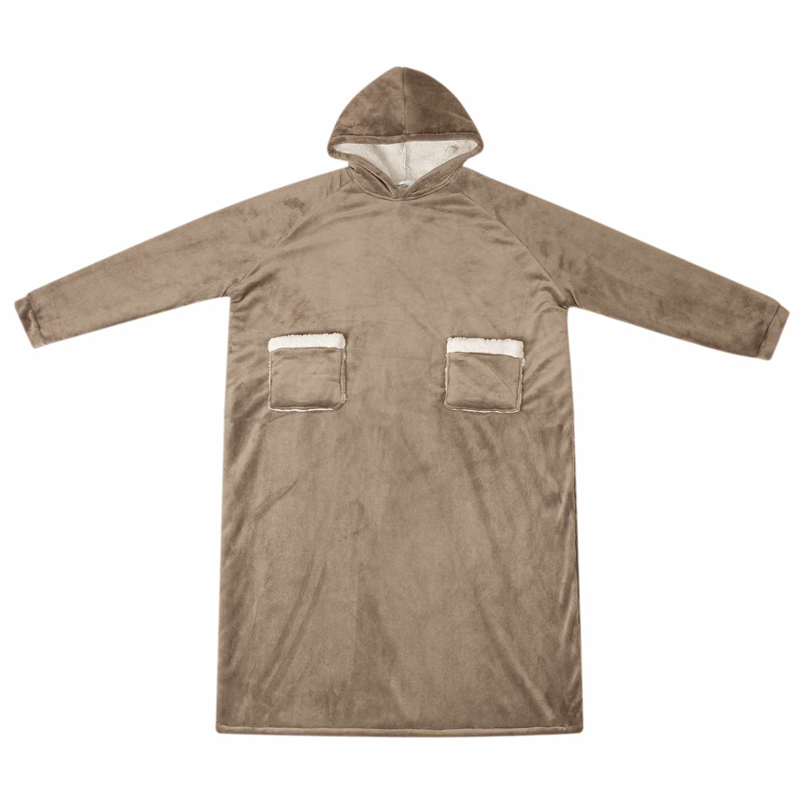 Sweatshirt manta camelo l fleece e flanela
