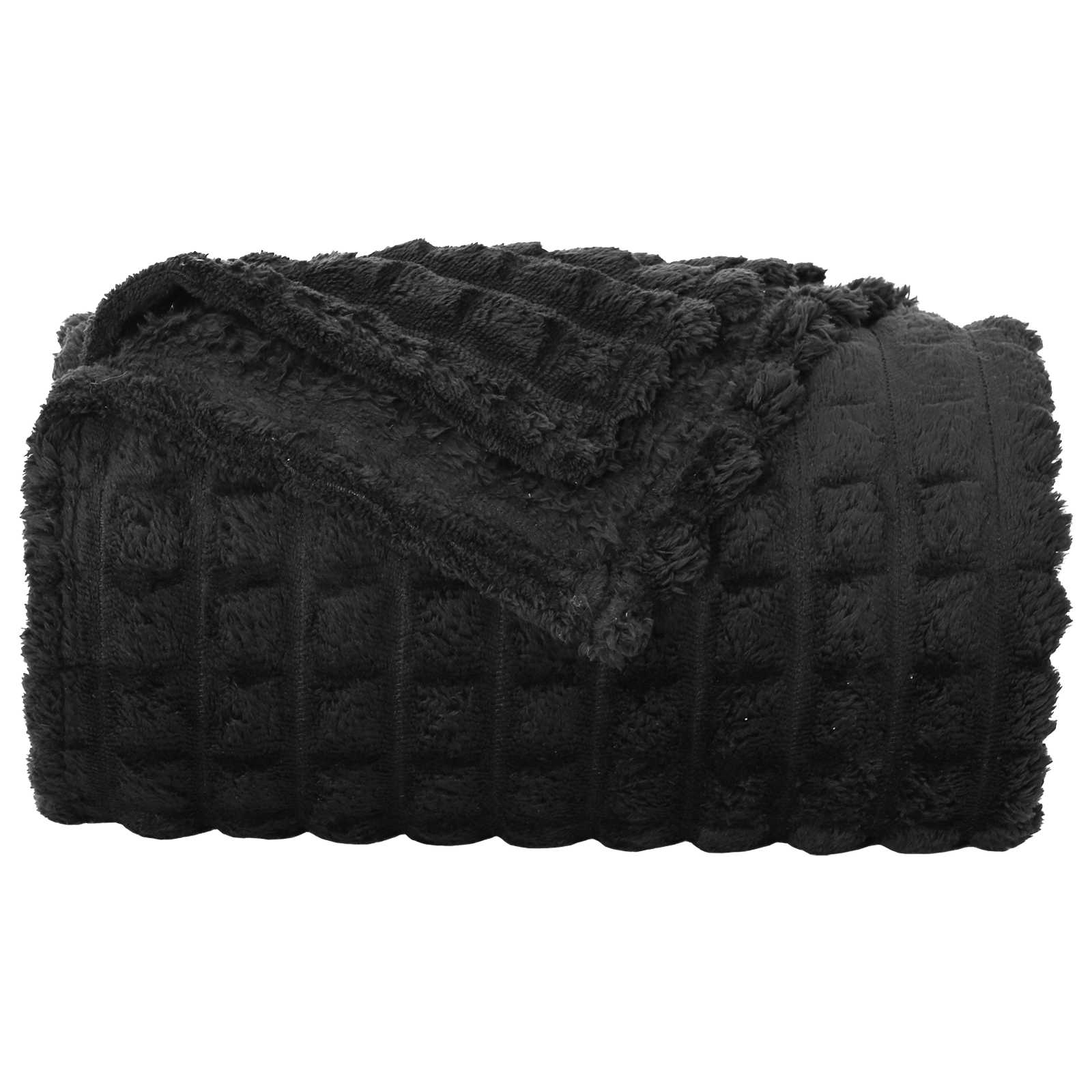 Cobertor preto 240 x 220 cm lã