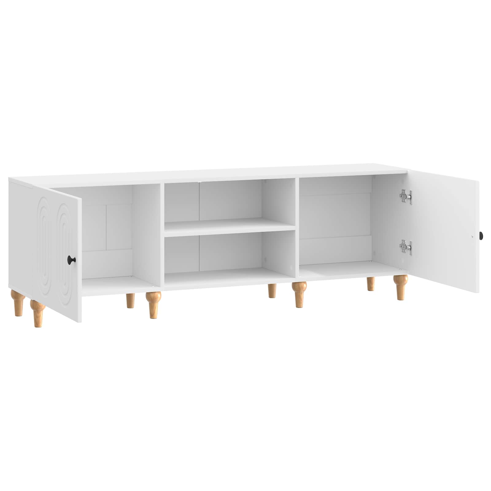 Gabinete para TV branco brilhante 150 x 31 x 50 cm
