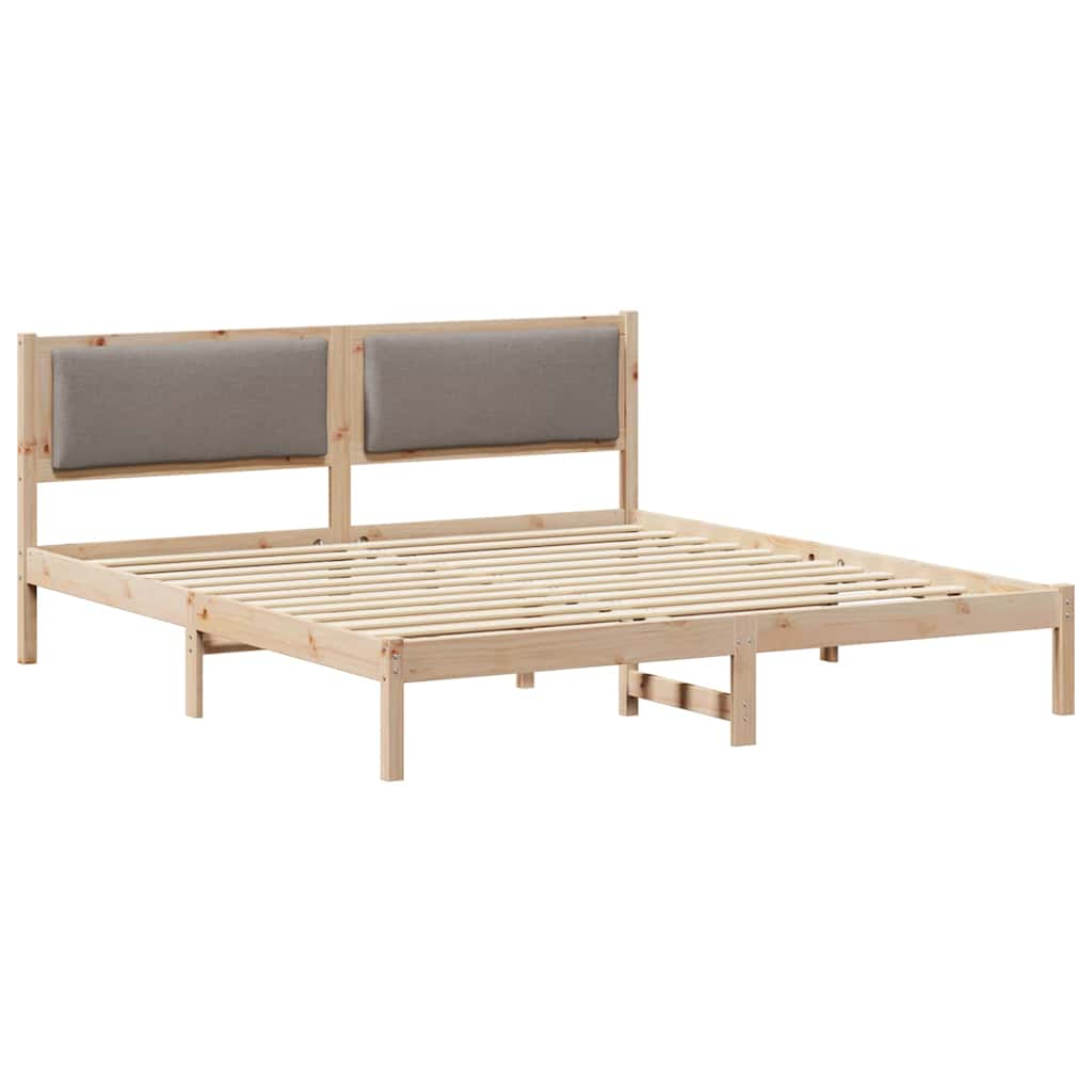 Estrutura da cama cinzento-acastanhado 180 x 200 cm