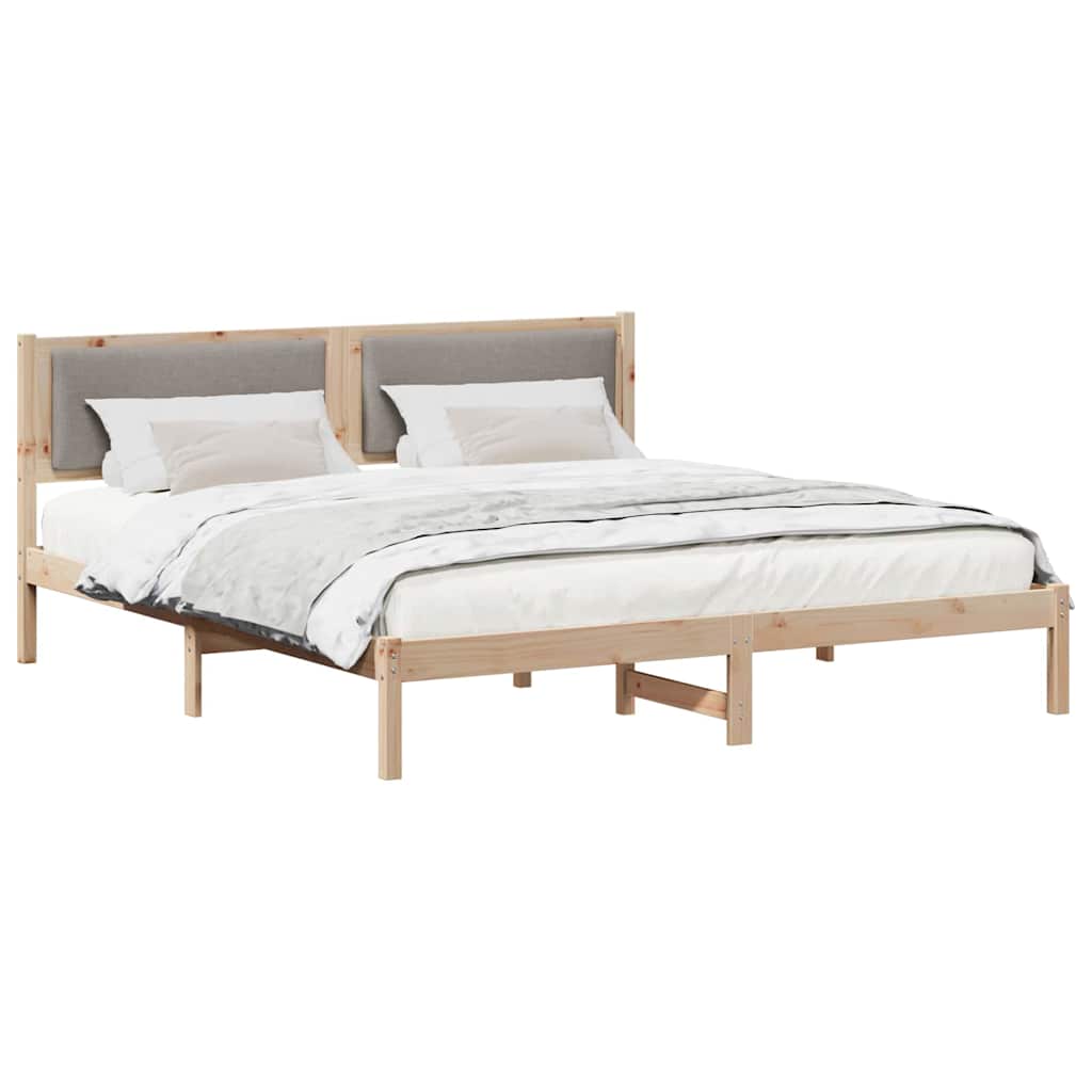 Estrutura da cama cinzento-acastanhado 180 x 200 cm