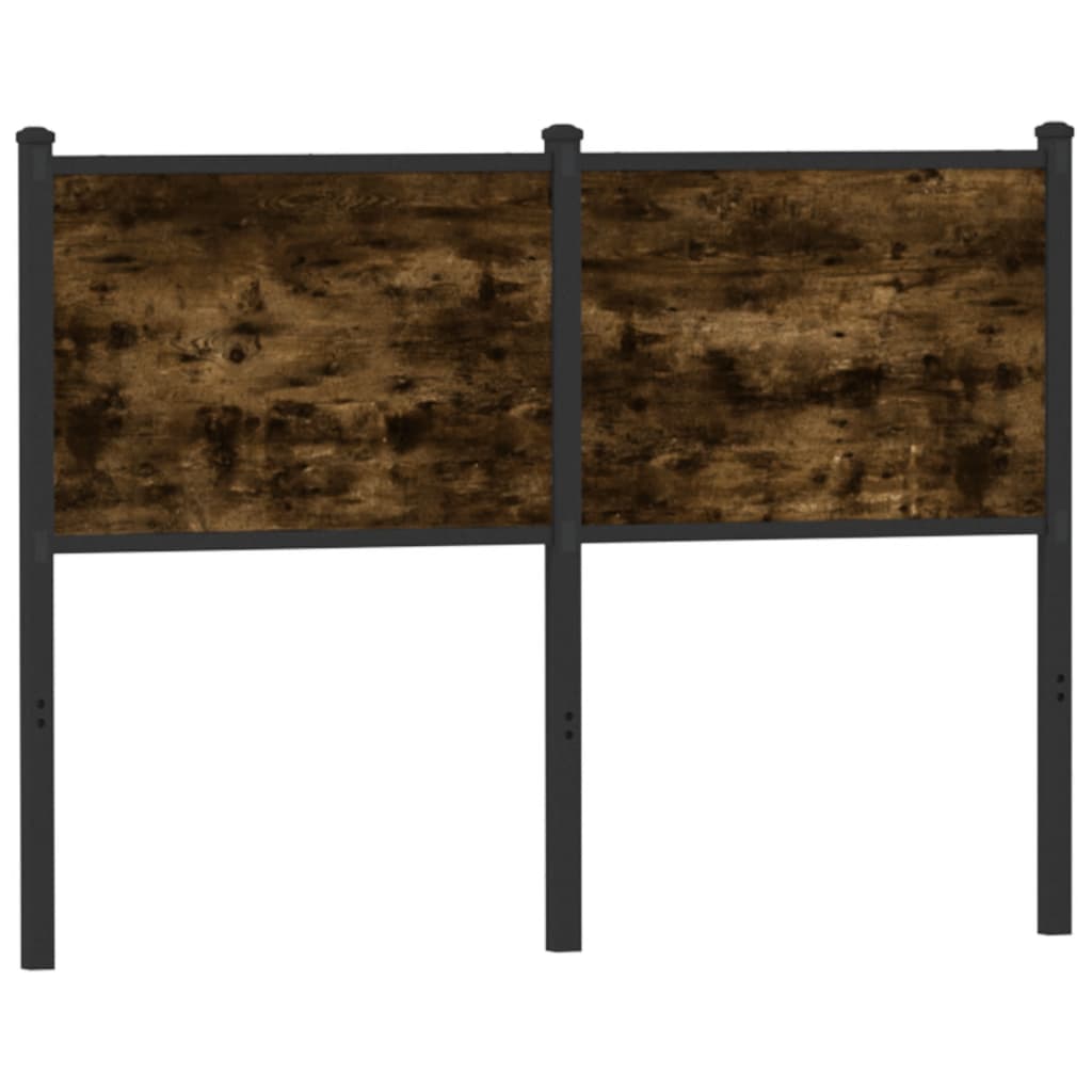 Cabeceira de substituição 120 cm derivados madeira/aço carvalho fumado