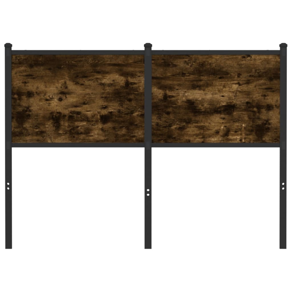 Cabeceira de substituição 120 cm derivados madeira/aço carvalho fumado