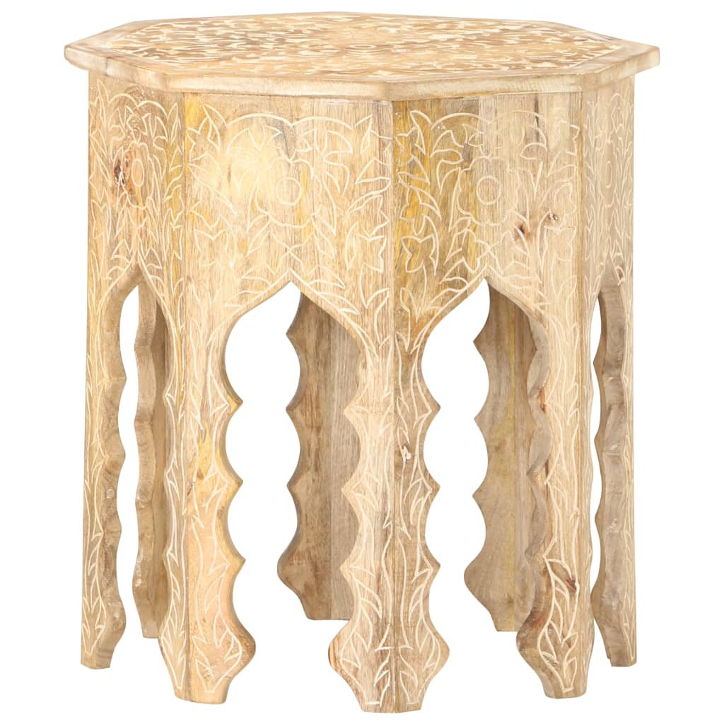 Mesa de apoio ø48 cm madeira de mangueira maciça