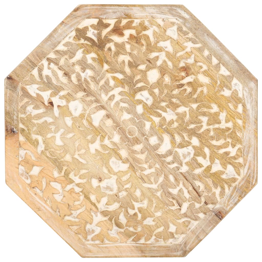 Mesa de apoio ø48 cm madeira de mangueira maciça