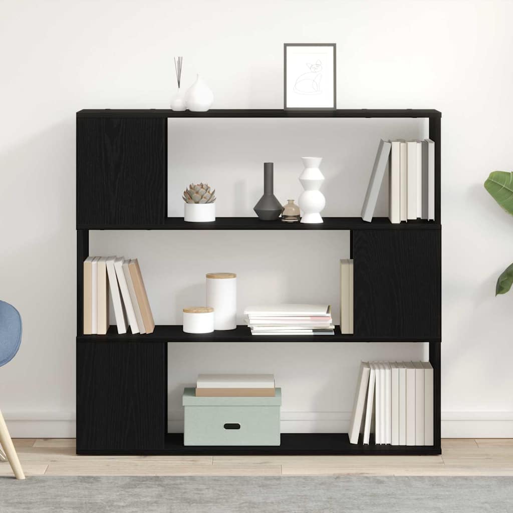 Conjunto de móvel de TV 100 x 24 x 94 cm carvalho preto