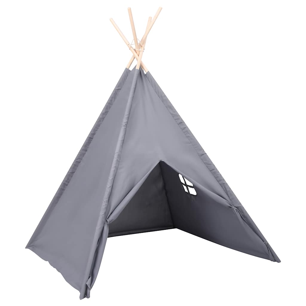 Tenda teepee infantil c/ saco 120x120x150cm pele pêssego cinza