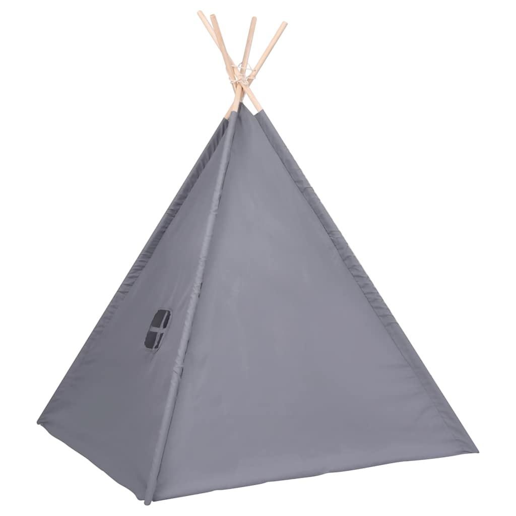 Tenda teepee infantil c/ saco 120x120x150cm pele pêssego cinza