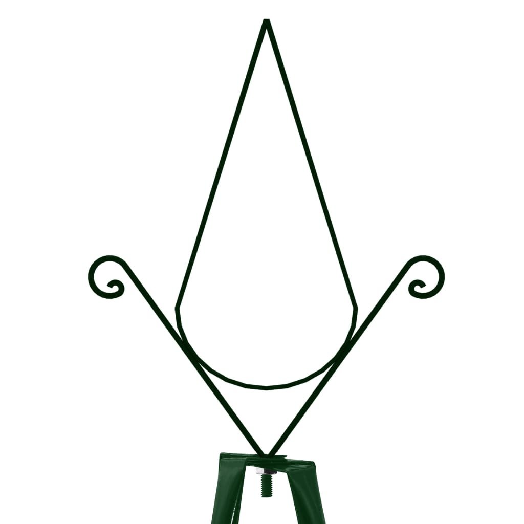 Suportes p/ plantas trepadeiras 2 pcs 35x35x195 cm ferro verde