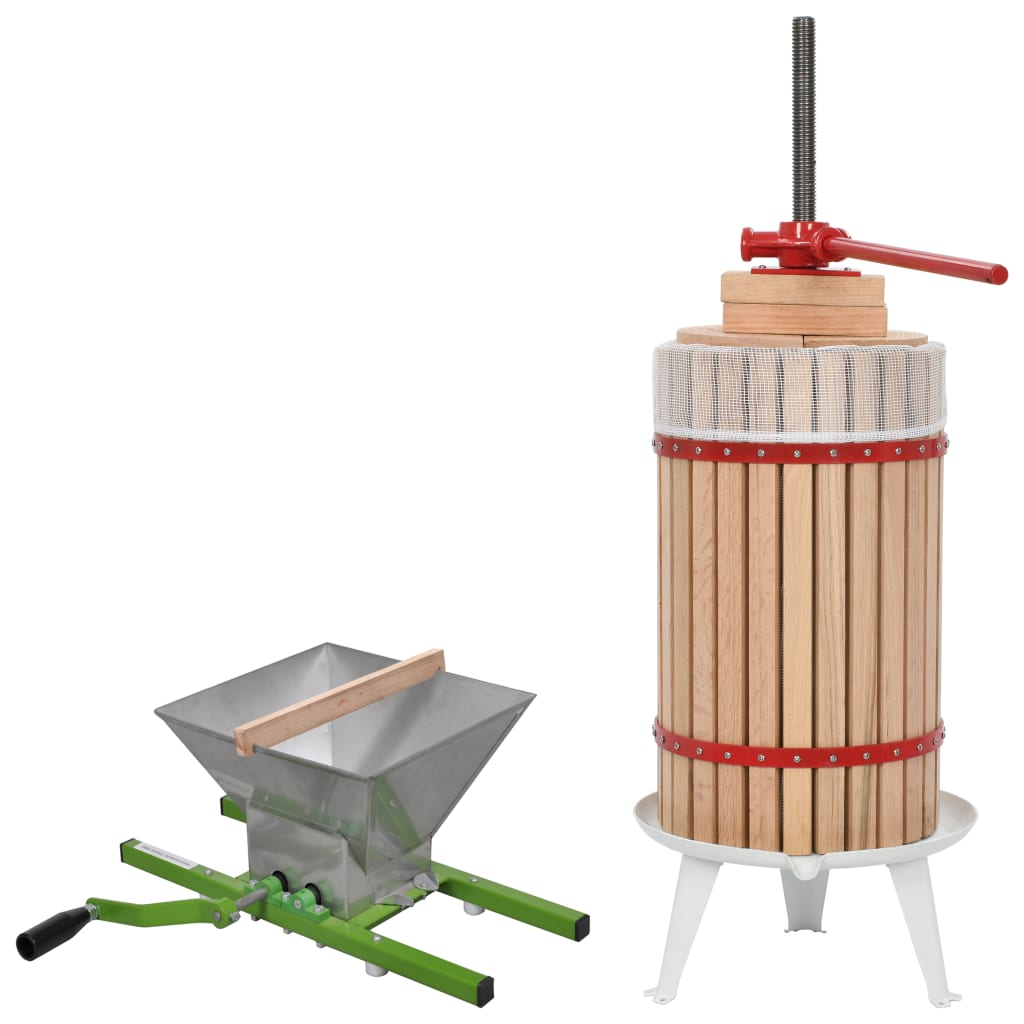 2 Pcs conjunto de prensa e triturador de fruta e vinho