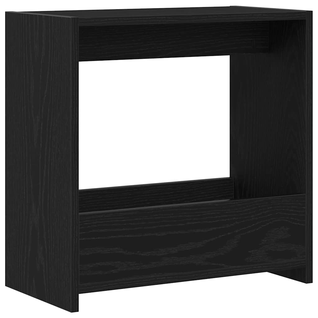 Mesa lateral carvalho preto 50 x 26 x 50 cm