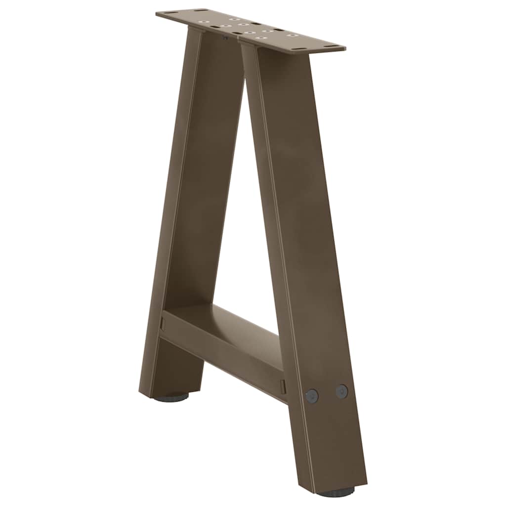 Pés para mesa de centro em formato a, 2 peças, 38x(42-43) cm, aço
