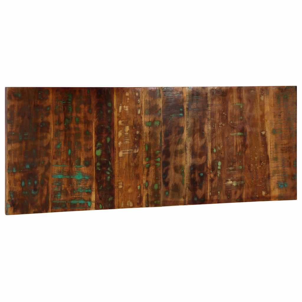 Cabeceira 140 cm madeira recuperada maciça multicor