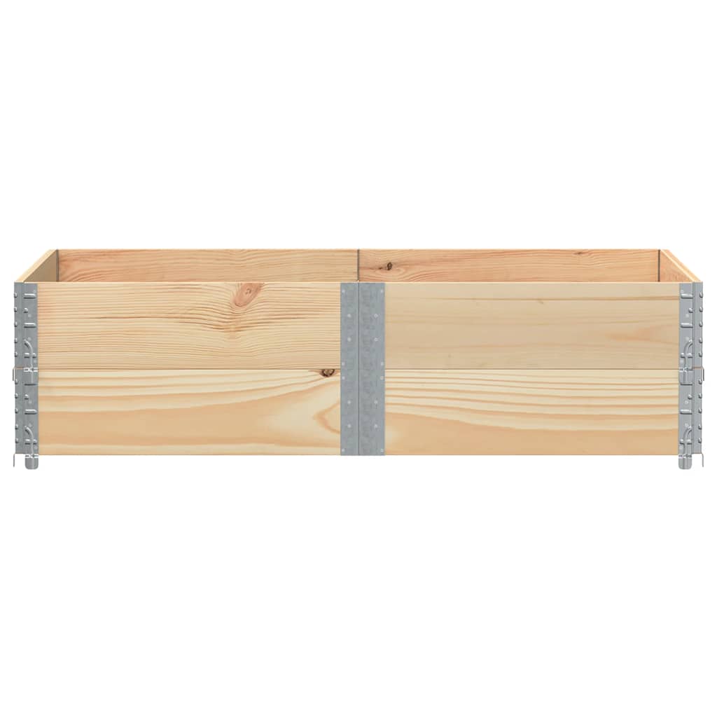 Colares para paletes 2 pcs 150x100 cm madeira de pinho maciça
