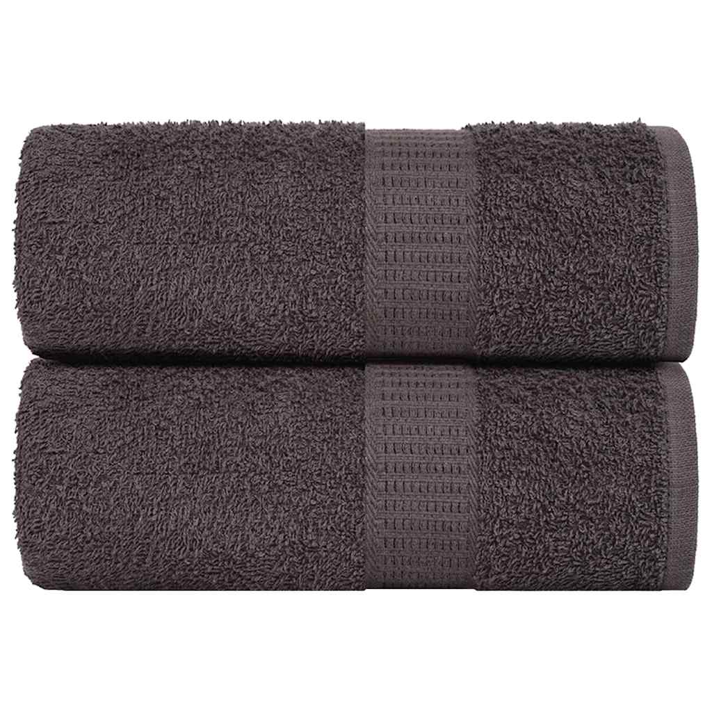 Toalhas de bidé frogn 2 pcs 30x50 cm 360 g/m² antracite