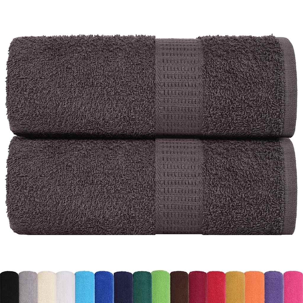 Toalhas de bidé frogn 2 pcs 30x50 cm 360 g/m² antracite