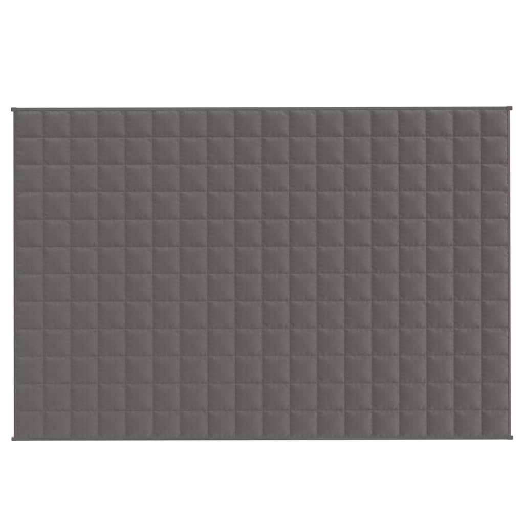 Manta pesada 9 kg 120x180 cm tecido cinza