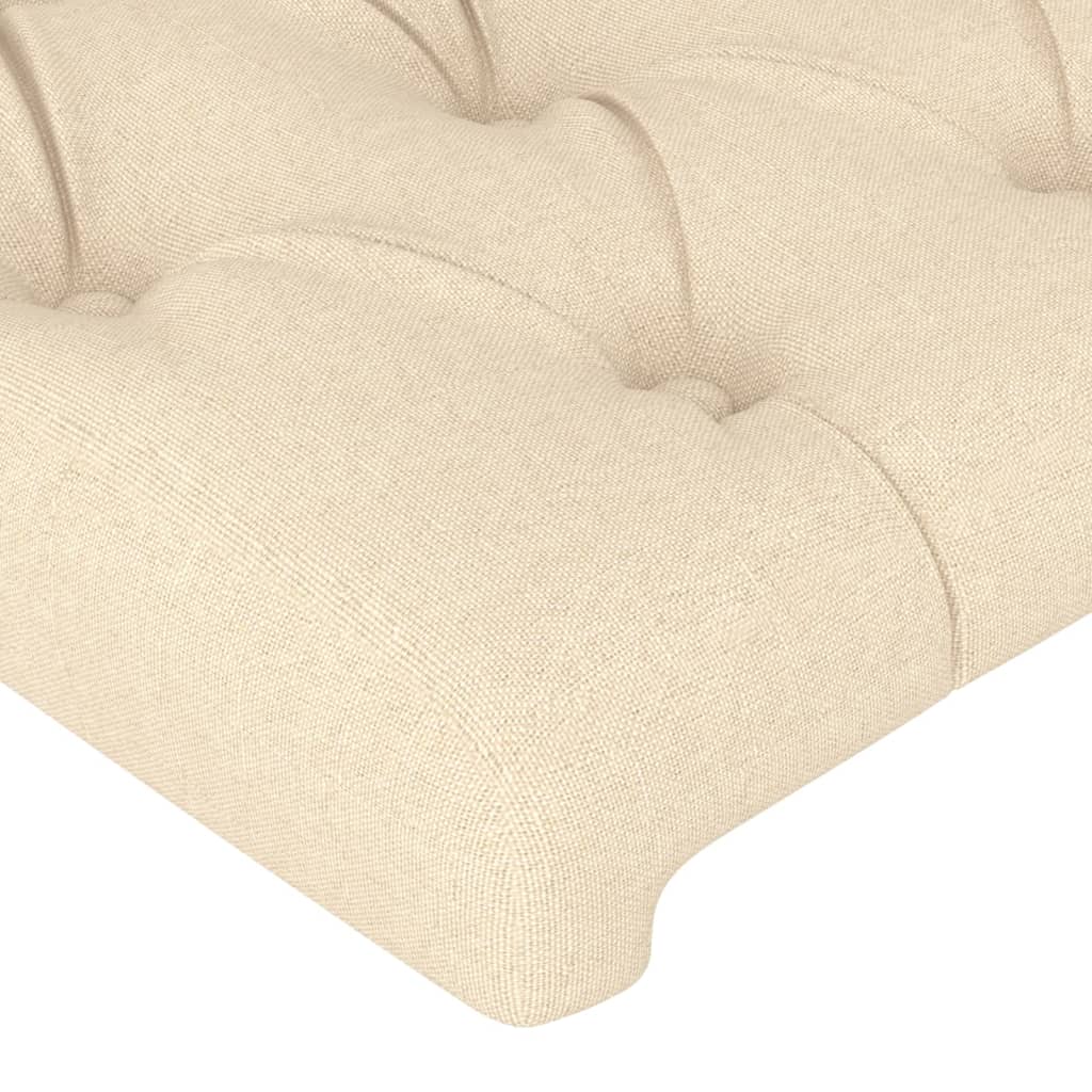 Cabeceiras creme 200x7x78/88 cm tecido
