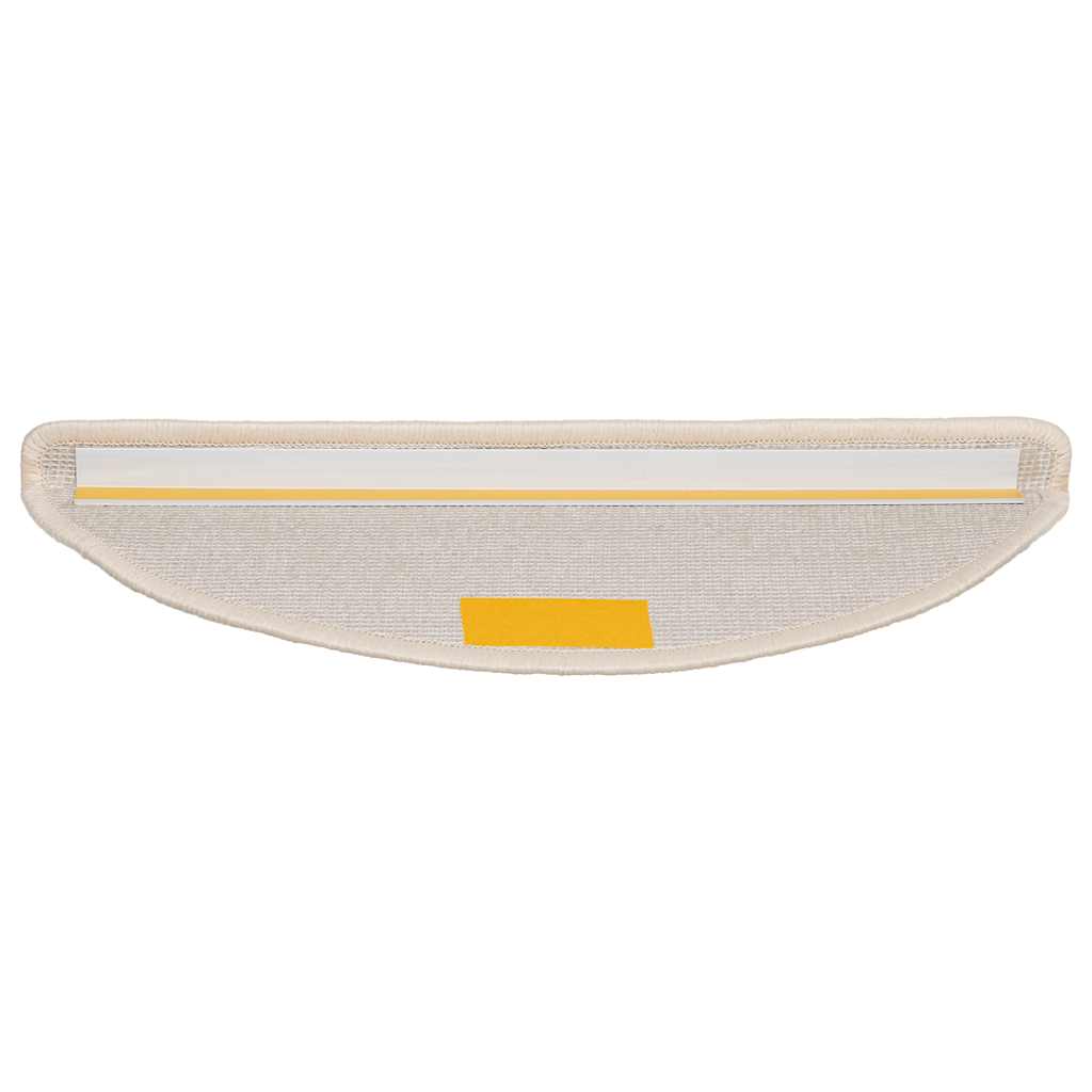 Tapetes de escada 30 peças 56x17x3 cm branco semicircular