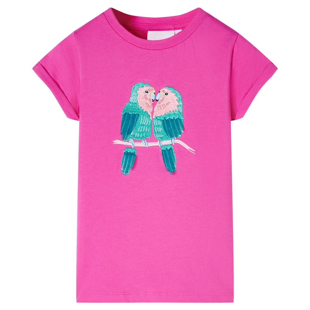 T-shirt de criança rosa-escuro 116