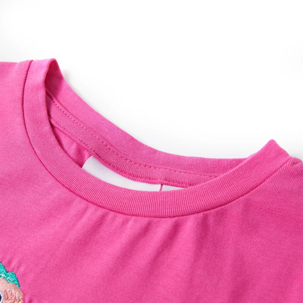 T-shirt de criança rosa-escuro 116
