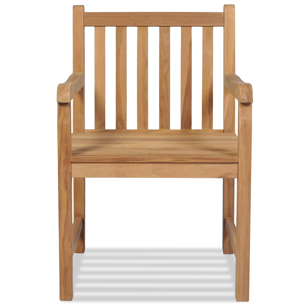 Cadeiras de exterior 2 pcs madeira teca maciça