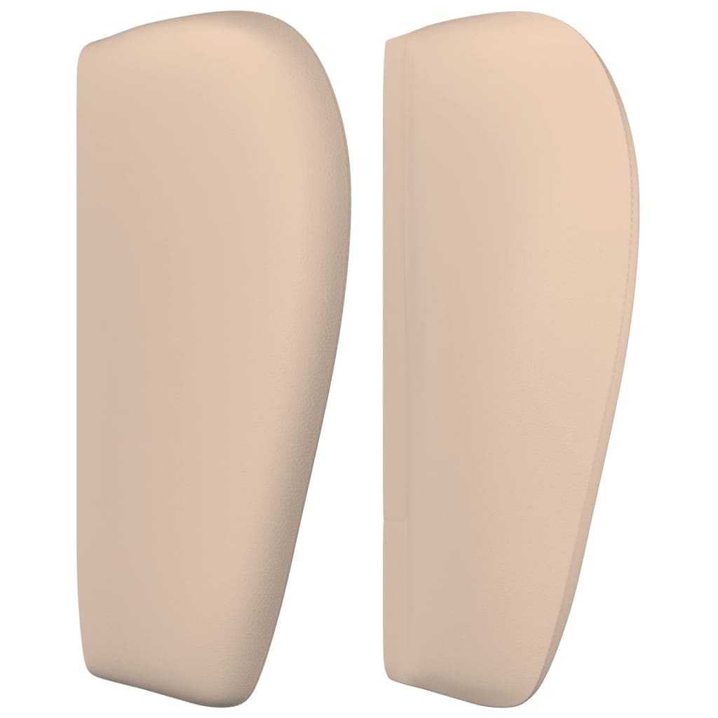 Cabeceira cama abas couro artificial 83x23x78/88 cm cappuccino