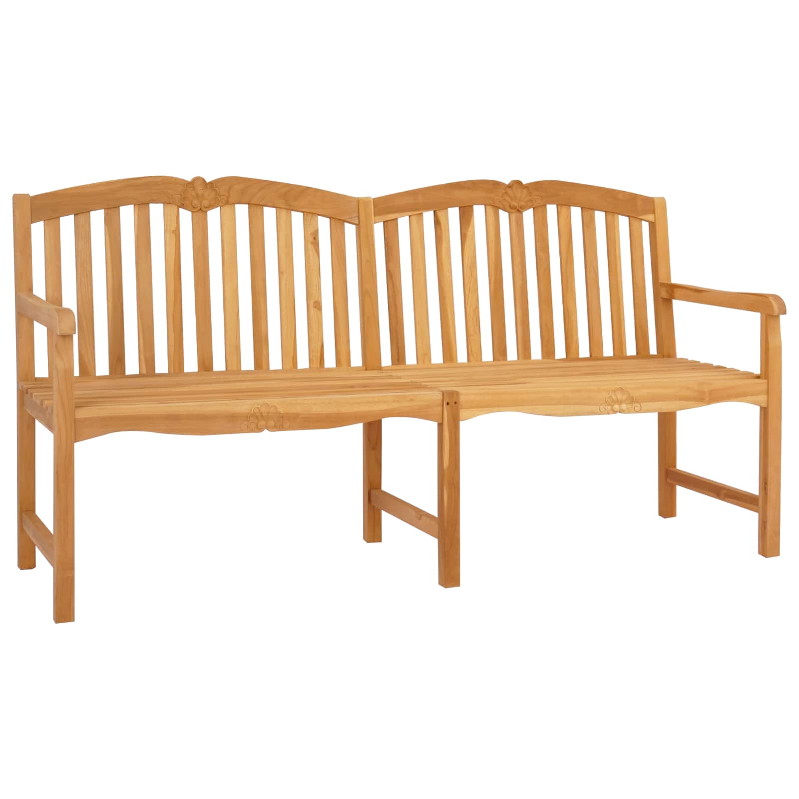 Banco rosa esculpido à mão 180,5 x 60 x 96 cm natural