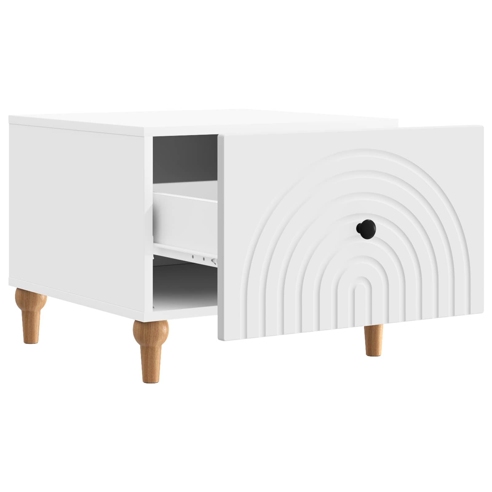 Mesa de centro branco 49 x 50 x 40 cm derivados de madeira