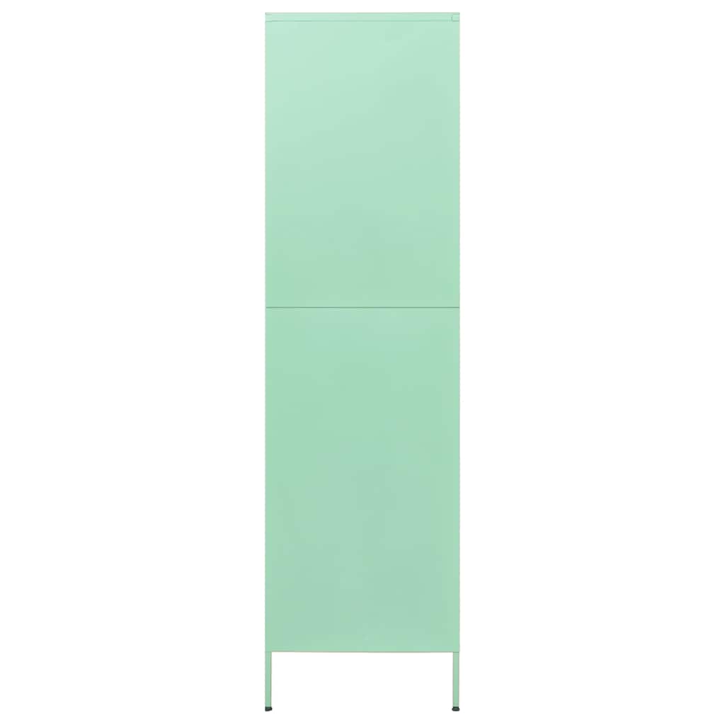 Roupeiro 90x50x180 cm aço verde-hortelã