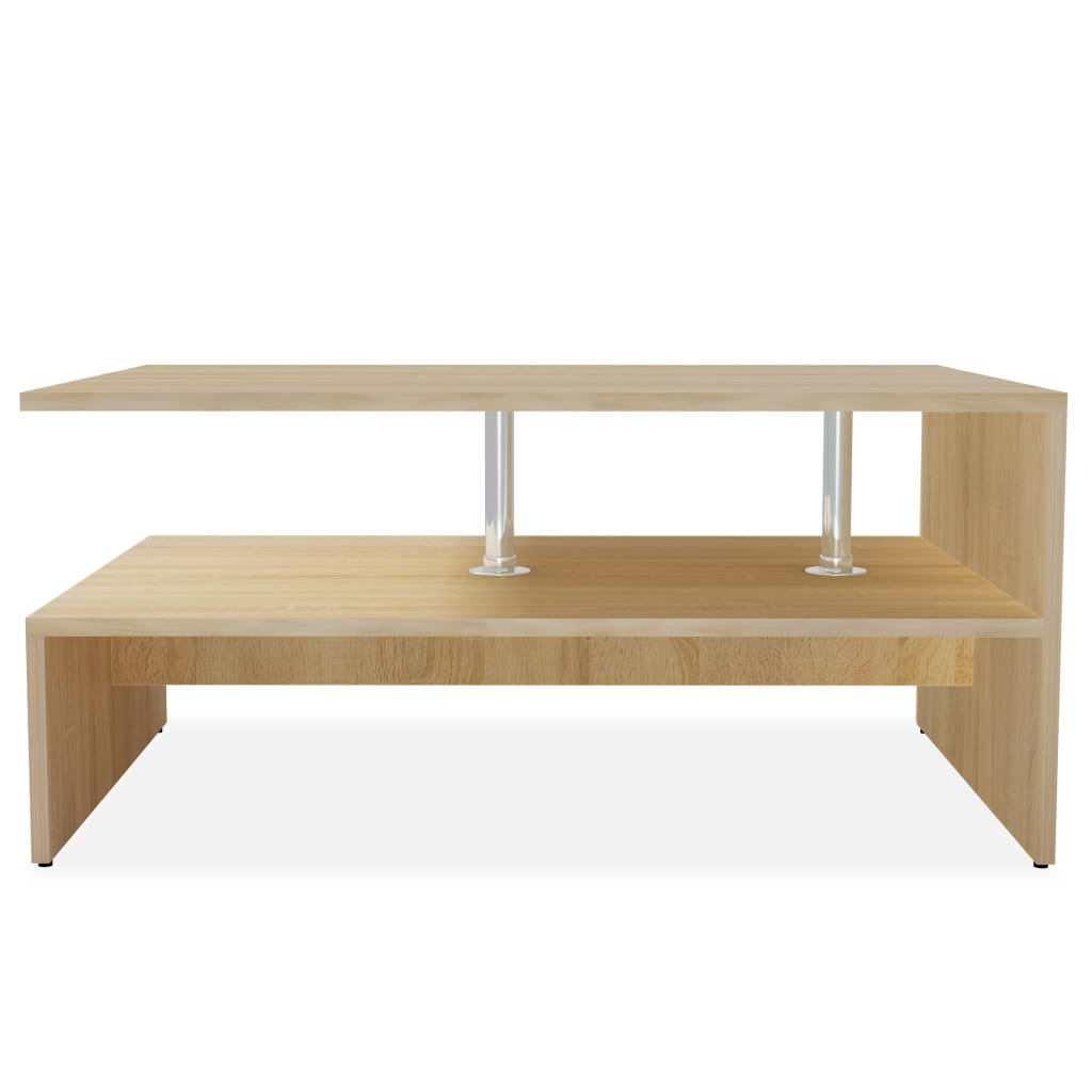 Mesa de centro derivados de madeira 90x59x42 cm cor carvalho
