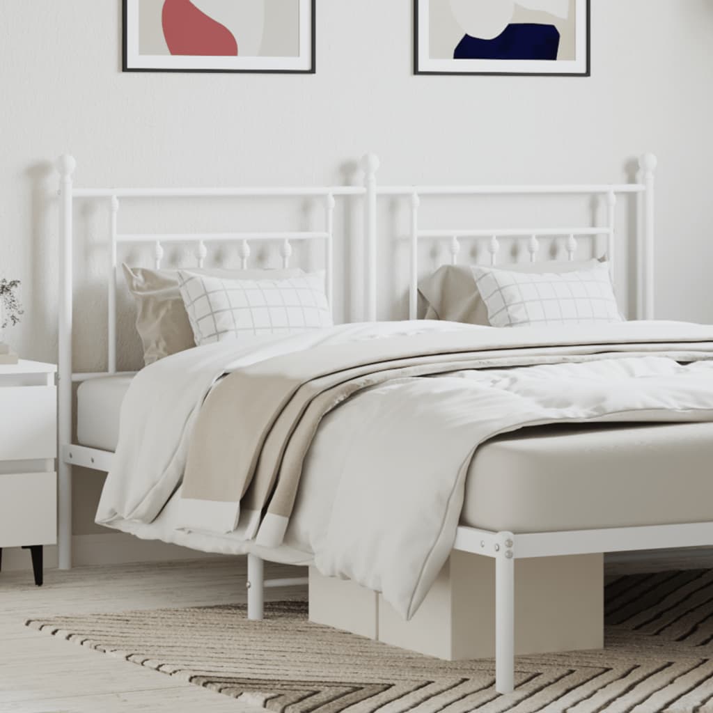 Cabeceira de substituição 160 cm metal branco